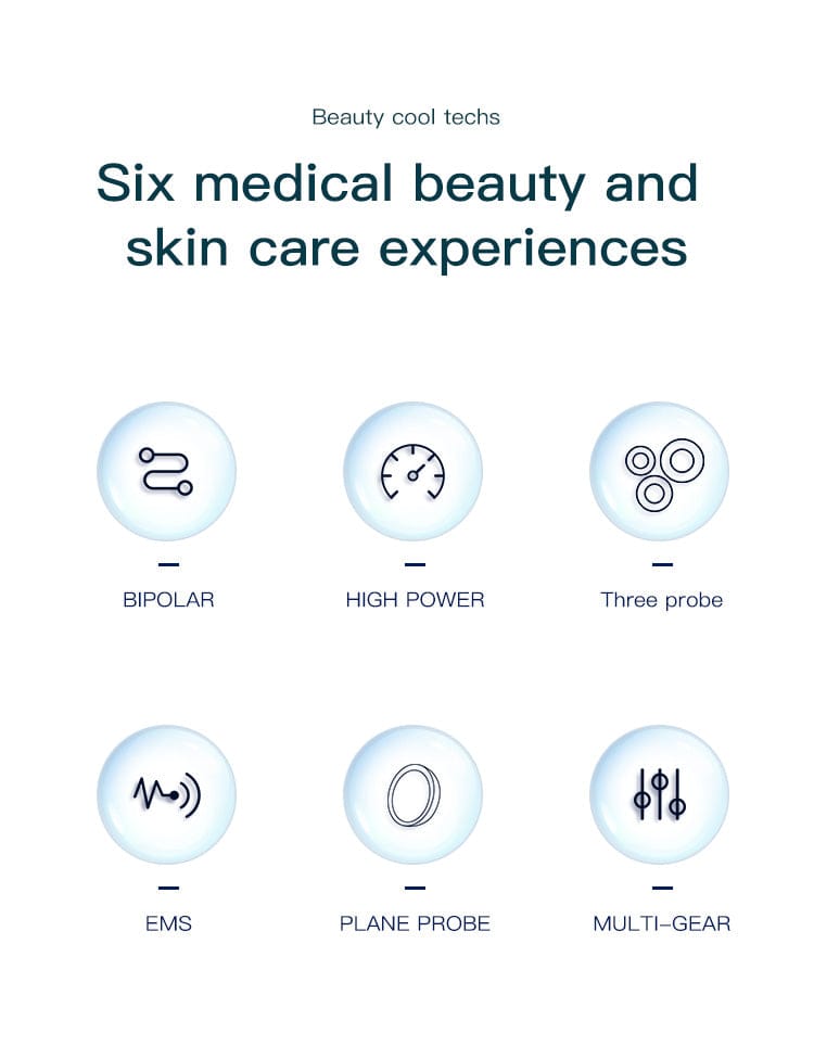 Bornbyme Facial Massager Radio Frequency Skin Tightening Device Home Use Device Anti Aging Wrinkle Reduction