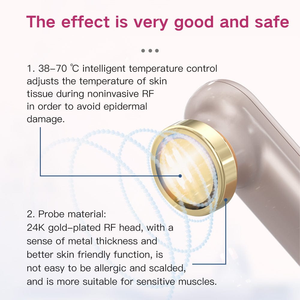 Bornbyme Facial Massager Radio Frequency Skin Tightening Device Home Use Device Anti Aging Wrinkle Reduction