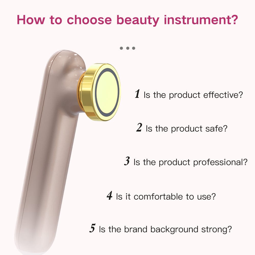 Bornbyme Facial Massager Radio Frequency Skin Tightening Device Home Use Device Anti Aging Wrinkle Reduction