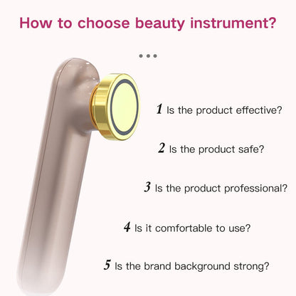 Bornbyme Facial Massager Radio Frequency Skin Tightening Device Home Use Device Anti Aging Wrinkle Reduction