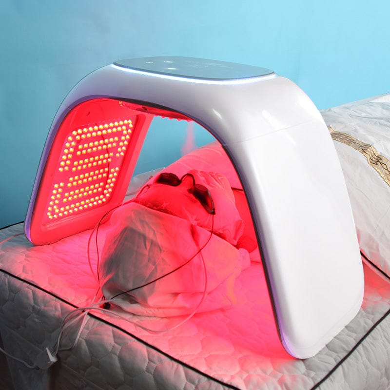 Bornbyme LED Light Therapy 7 Color LED Light Therapy for Face with Hydrating Spectrometer Plus 372 Light Beads