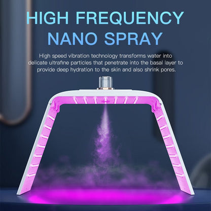 bornbyme LED Light Therapy 7 Color LED Light Therapy with Hydrating Nano Spray