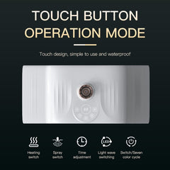 bornbyme LED Light Therapy 7 Color LED Light Therapy with Hydrating Nano Spray