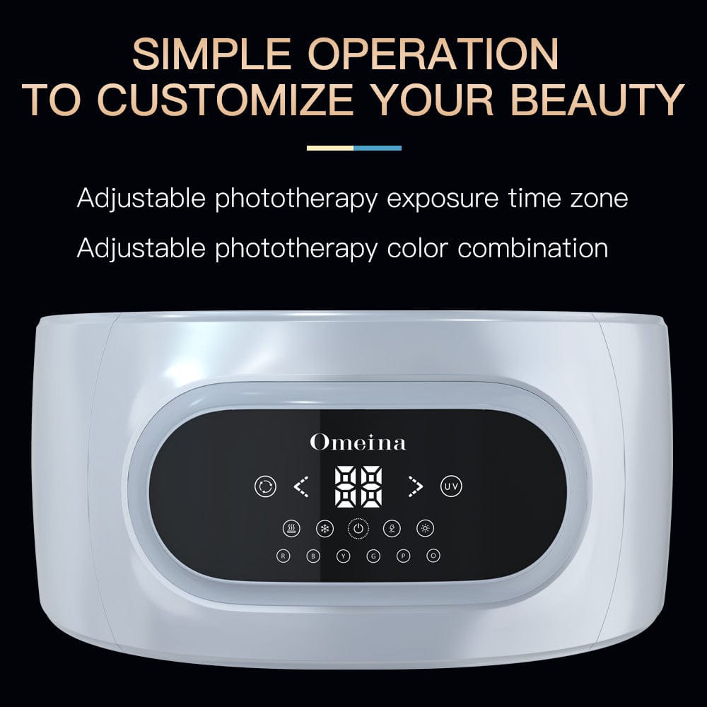 Bornbyme LED Light Therapy 7 Color LED Light Therapy with Hydrating Spray Facial Skin Machine