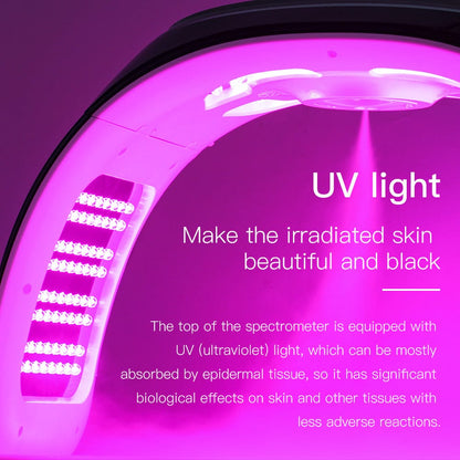 7 Color LED Light Therapy with Hydrating Spray Facial Skin Machine - Bornbyme LED Light Therapy