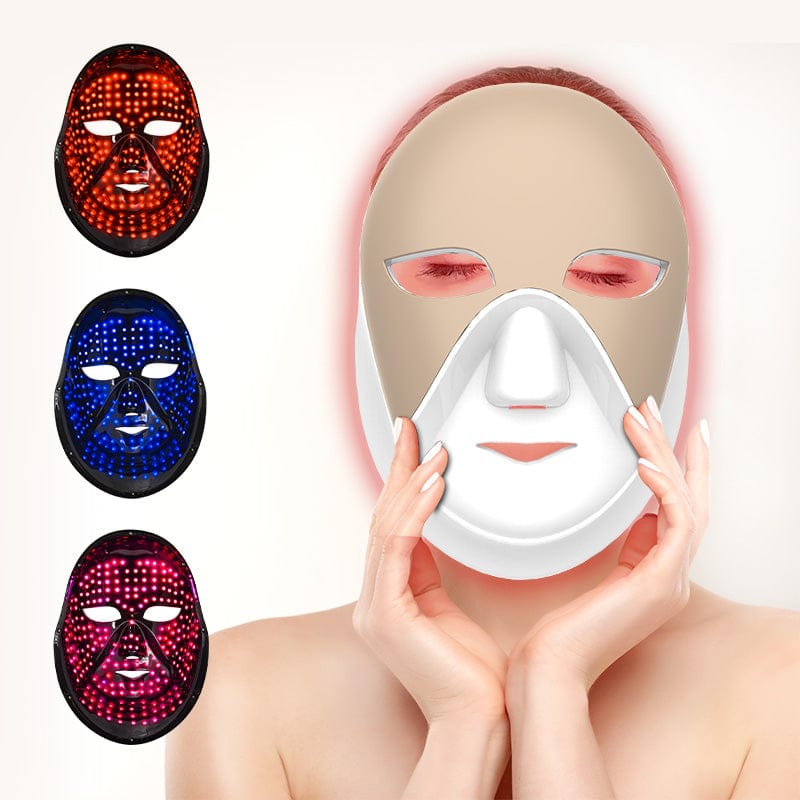 bornbyme LED Light Therapy Gold LED Face Mask 3 Light Therapy for Face