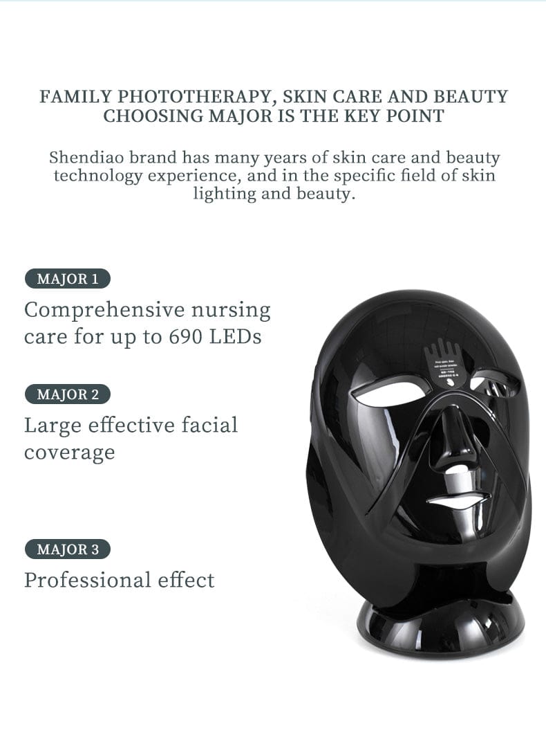 bornbyme LED Light Therapy LED Face Mask 3 Light Therapy for Face