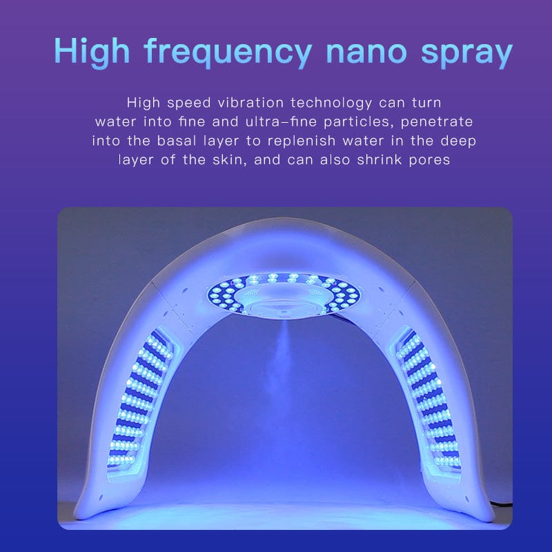 Bornbyme LED Light Therapy LED Light Therapy Machine with Hydrating NANO Spray