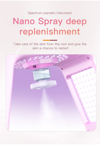 bornbyme LED Light Therapy LED Light Therapy with Hydrating Spray 7 Color Facial Machine