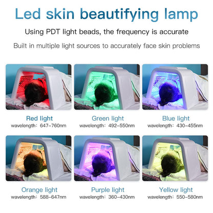 bornbyme LED Light Therapy LED Light Therapy with Hydrating Spray 7 Color Facial Machine
