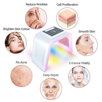 bornbyme LED Light Therapy LED Light Therapy with Hydrating Spray 7 Color Facial Machine
