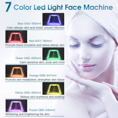 bornbyme LED Light Therapy LED Light Therapy with Hydrating Spray 7 Color Facial Machine