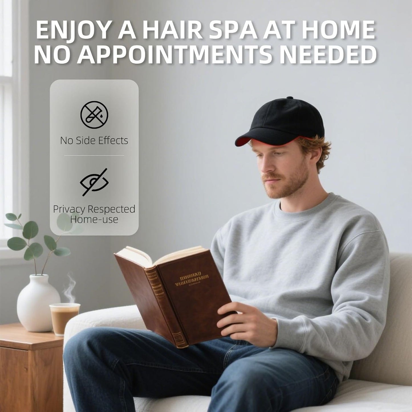 Bornbyme LED Light Therapy Red Light Therapy Cap for Hair Growth Laser Hat