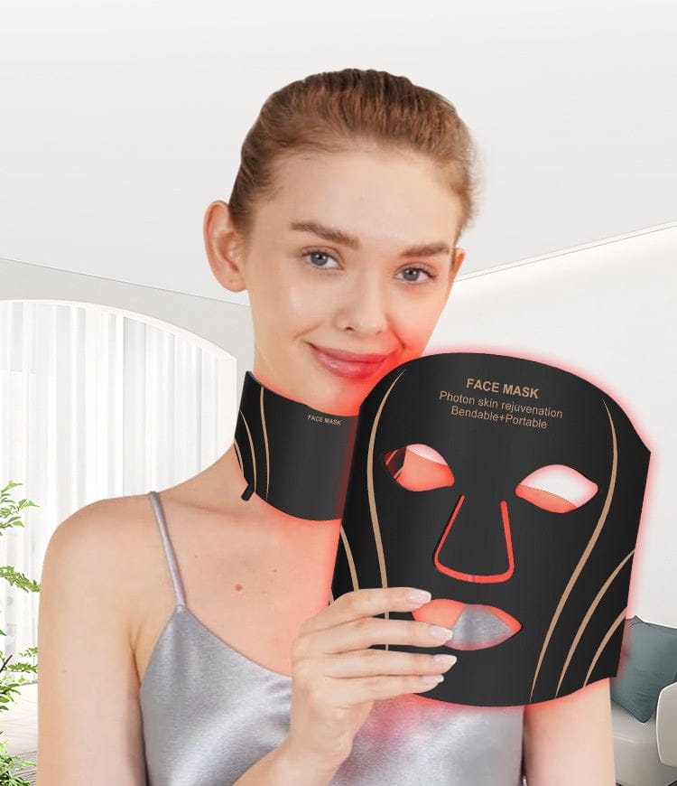 Bornbyme LED Light Therapy Red Light Therapy Mask for Face and Neck