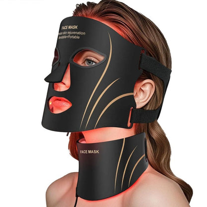 Bornbyme LED Light Therapy Red Light Therapy Mask for Face and Neck