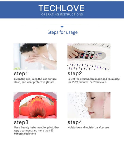 Bornbyme LED Light Therapy Round LED Light Therapy Machine