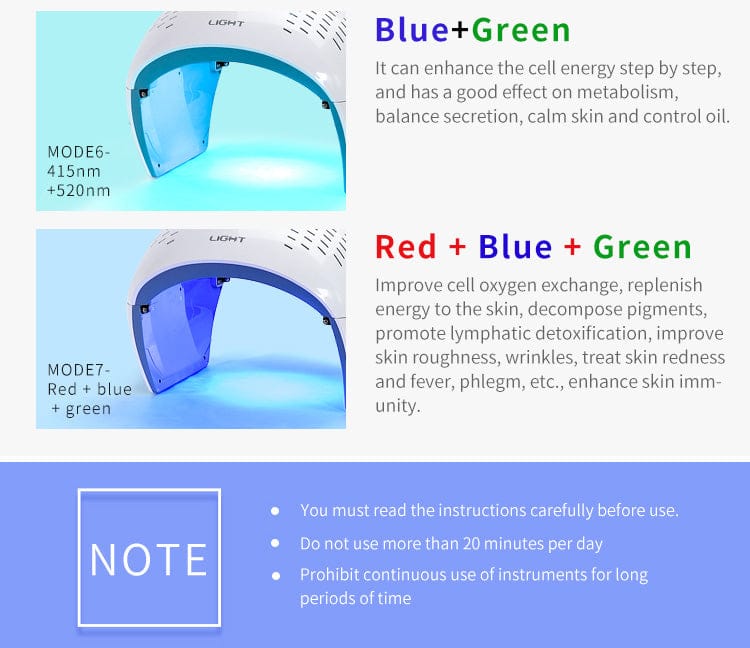 Bornbyme LED Light Therapy Round LED Light Therapy Machine