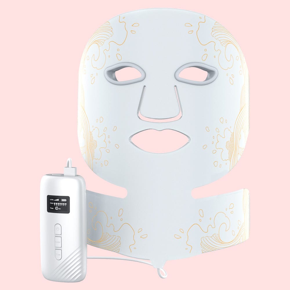 bornbyme LED Light Therapy White 7 Light LED Face Mask Therapy