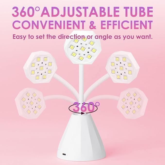 bornbyme Nail Product 30W Rechargeable Smart UV Lamp Flower