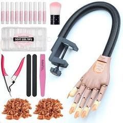 bornbyme Nail Product Flase Acrylic Nail Practice Hand Complete Kit