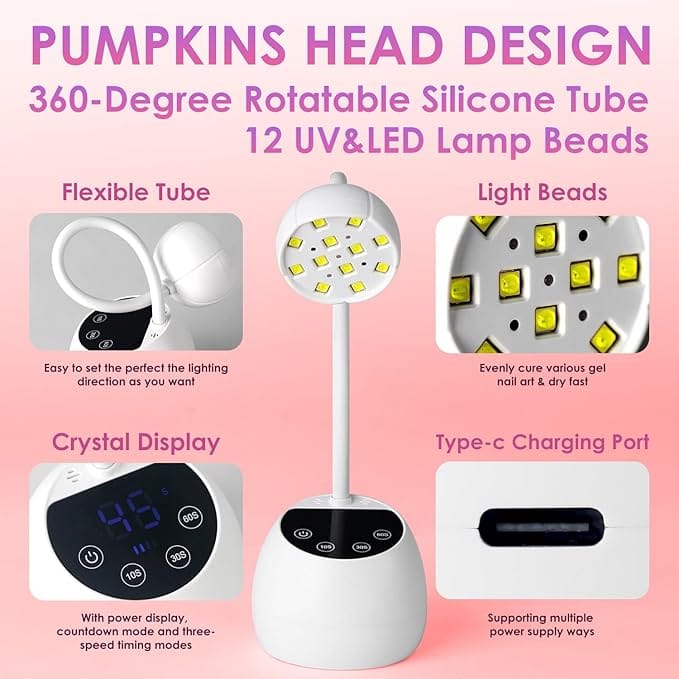 bornbyme Nail Product Smart Auto UV Nail Lamp Pumpkins