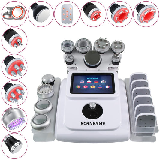 Bornbyme Ultrasonic Cavitation Machine 11 In 1 80K Body Sculpting Cavitation Machine with Laser