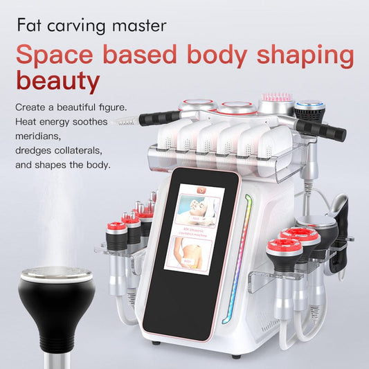 Bornbyme Ultrasonic Cavitation Machine 13 In 1 80K Cavitation Body Sculpting Machine with Meridian Therapy
