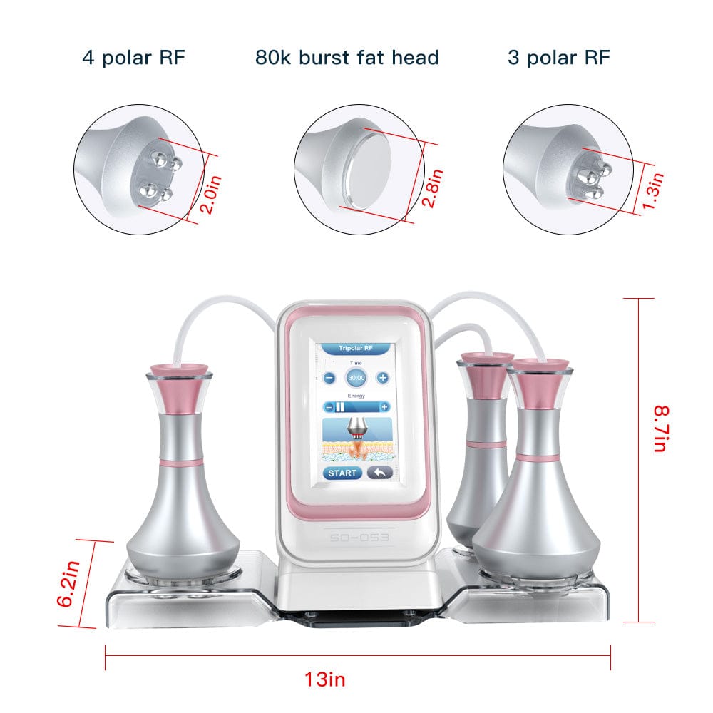 bornbyme Ultrasonic Cavitation Machine 3 IN 1 80K Ultrasonic Cavitation Machine Anti Cellulite Fat Burners