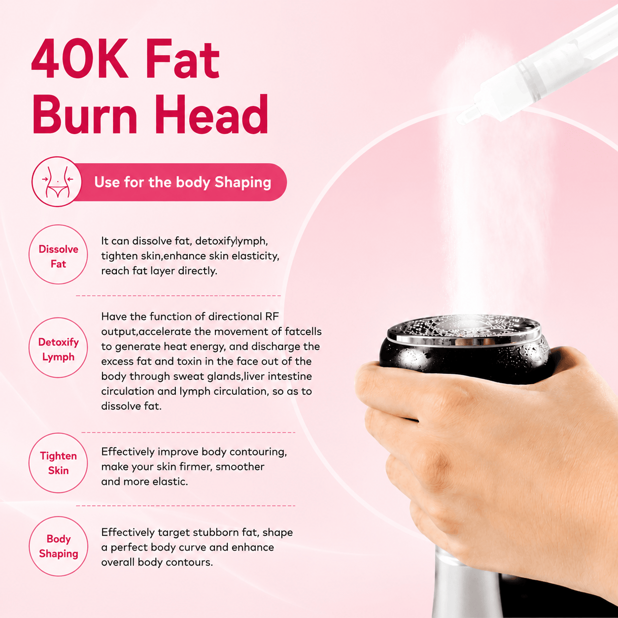 Bornbyme Ultrasonic Cavitation Machine 40K 4 IN 1 Ultrasonic Cavitation Machine for Body Sculpting & Skin Tightening