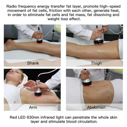 Bornbyme Ultrasonic Cavitation Machine 40K 5-IN-1 Cavitation Anti Cellulite Body Shaping Device