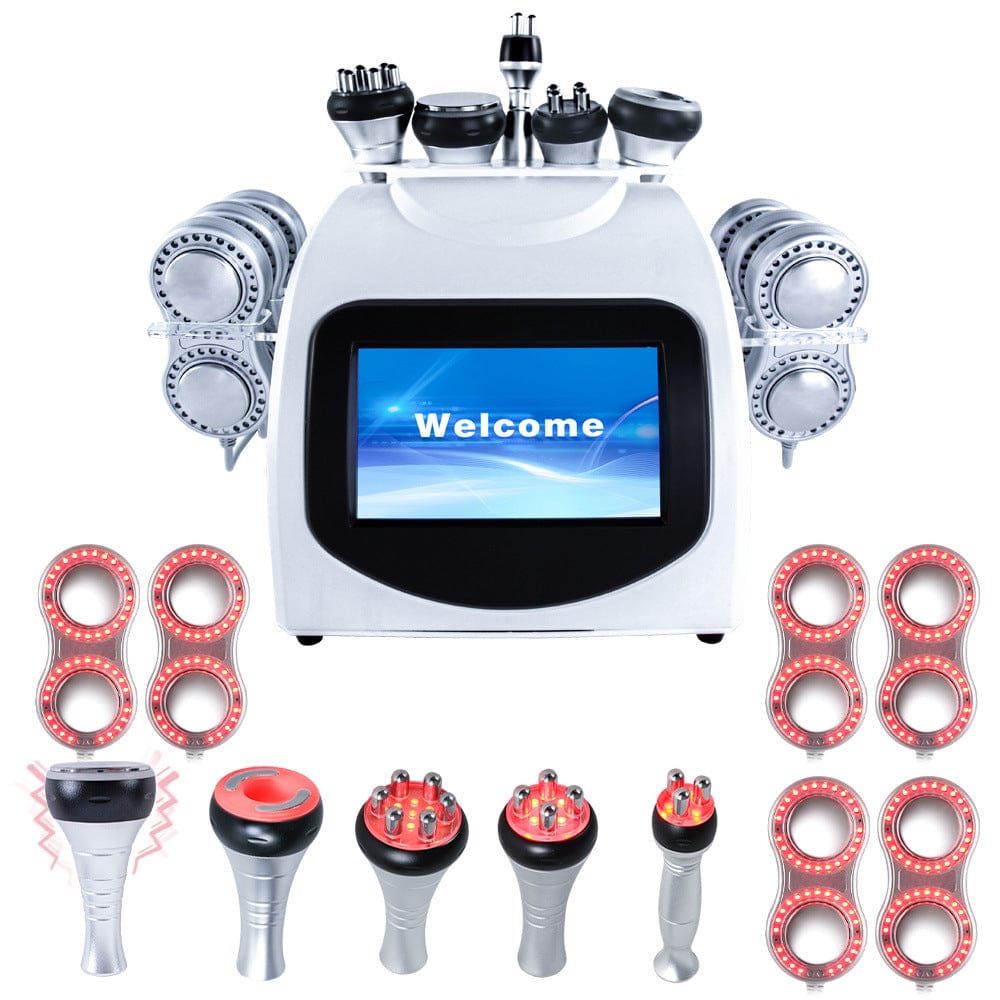 Bornbyme Ultrasonic Cavitation Machine 40K 6 IN 1 EMS pads 40K 5-IN-1 Cavitation Anti Cellulite Body Shaping Device