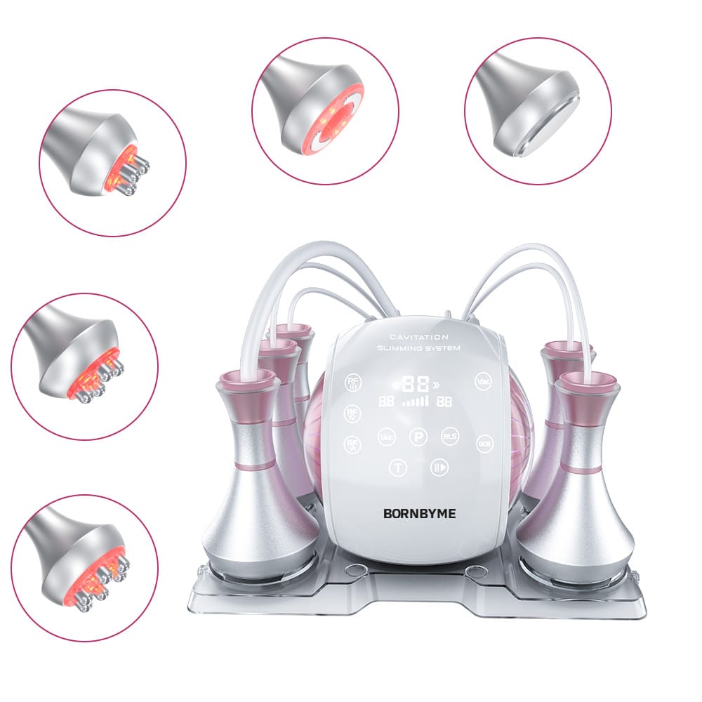 bornbyme Ultrasonic Cavitation Machine 5 IN 1 80K Ultrasonic Cavitation Machine Anti Cellulite