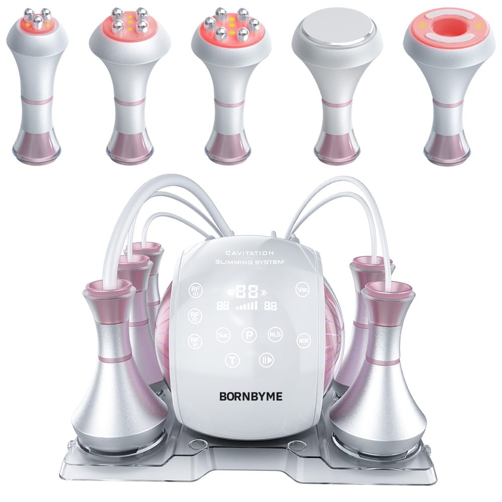 bornbyme Ultrasonic Cavitation Machine 5 IN 1 80K Ultrasonic Cavitation Machine Anti Cellulite