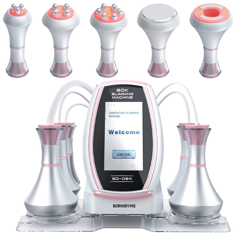 bornbyme Ultrasonic Cavitation Machine 5 IN 1 80K Ultrasonic Cavitation Machine Anti Cellulite Fat Burners