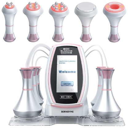 bornbyme Ultrasonic Cavitation Machine 5 IN 1 80K Ultrasonic Cavitation Machine Anti Cellulite Fat Burners