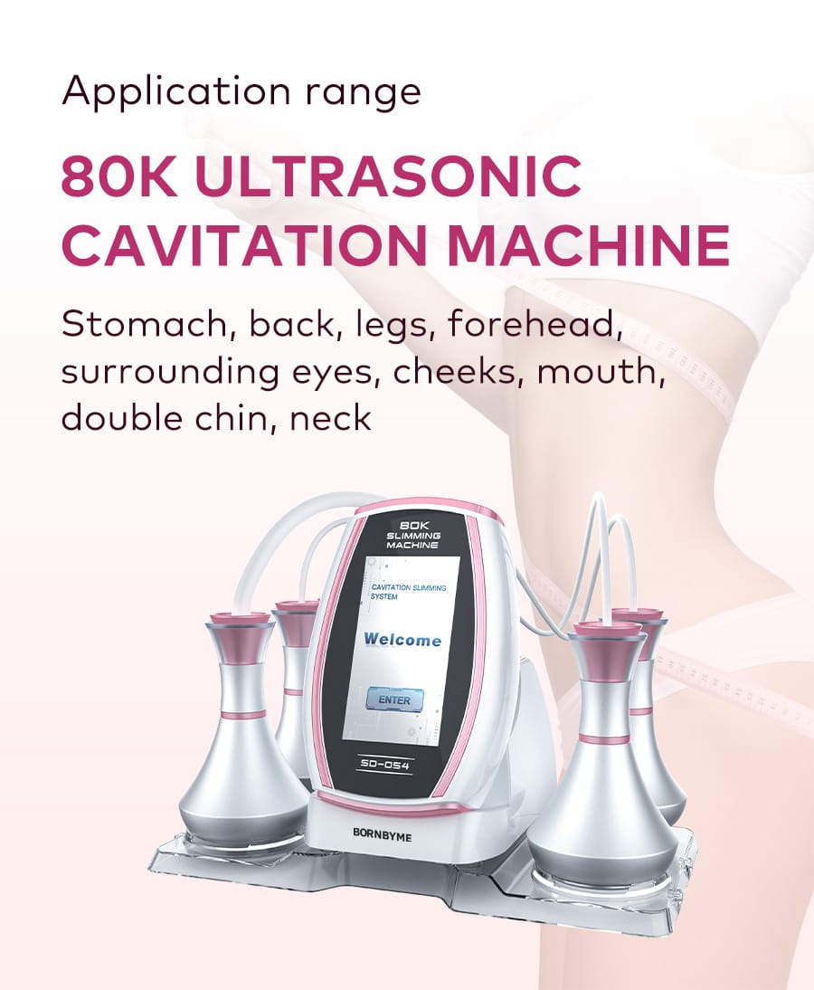 bornbyme Ultrasonic Cavitation Machine 5 IN 1 80K Ultrasonic Cavitation Machine Anti Cellulite Fat Burners