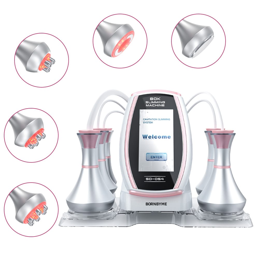 bornbyme Ultrasonic Cavitation Machine 5 IN 1 80K Ultrasonic Cavitation Machine Anti Cellulite Fat Burners