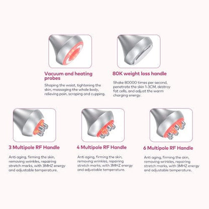 bornbyme Ultrasonic Cavitation Machine 5 IN 1 Regular 80K 5 IN 1  Ultrasonic Cavitation Anti Cellulite Body Shaping Slimming Machine