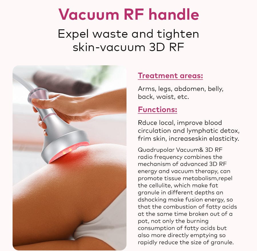 bornbyme Ultrasonic Cavitation Machine 6 IN 1 80K Cavitation Body Sculpting Machine Anti Cellulite