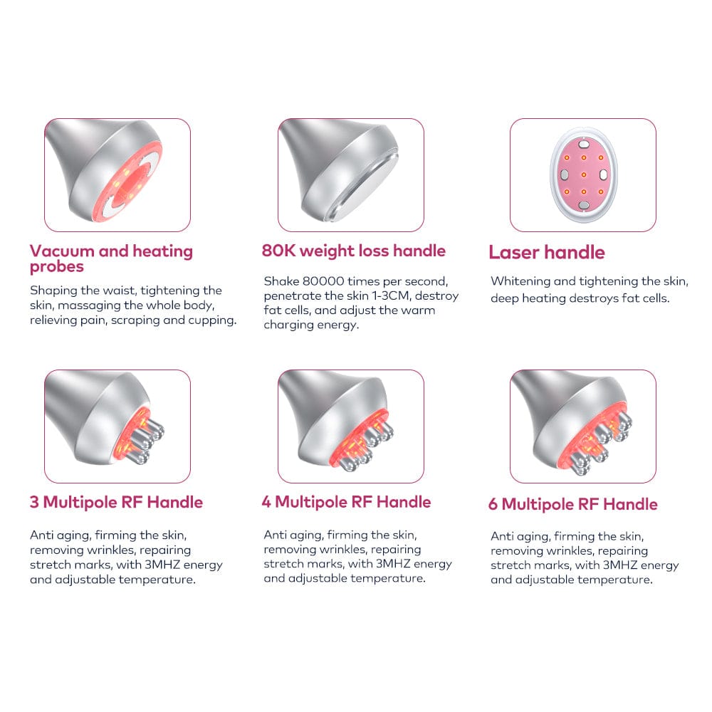 bornbyme Ultrasonic Cavitation Machine 6 IN 1 80K Cavitation Body Sculpting Machine Anti Cellulite