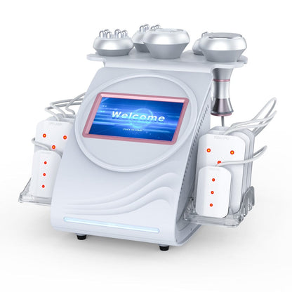 Bornbyme Ultrasonic Cavitation Machine 6 In 1 80K Ultrasonic Cavitation Body Sculpting Machine with Laser for Fat Reduction