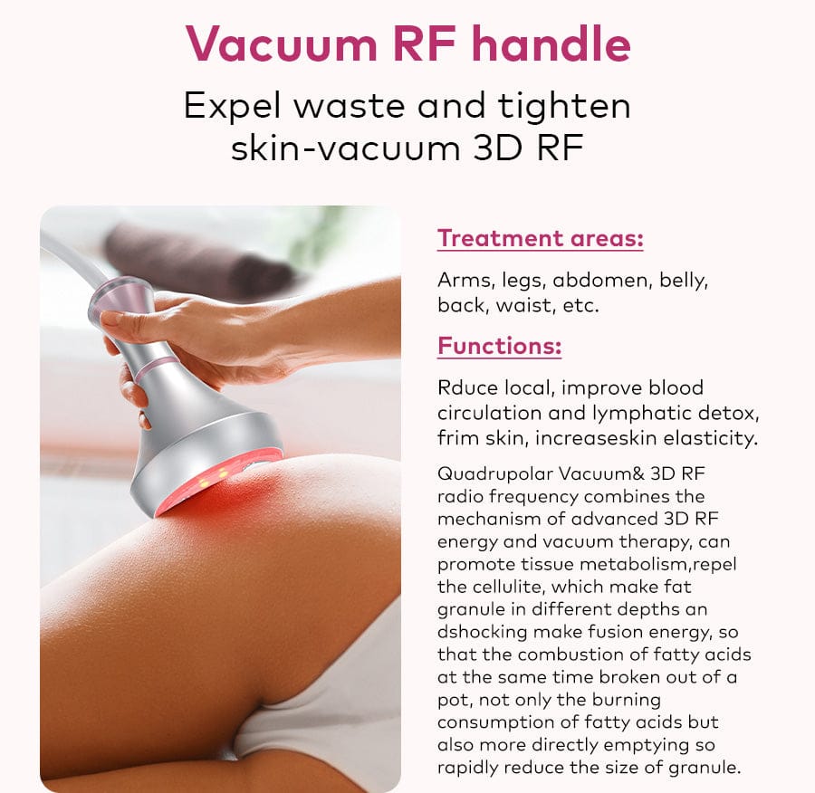 Bornbyme Ultrasonic Cavitation Machine 6 In 1 80K Ultrasonic Cavitation Body Sculpting Machine with Laser for Fat Reduction