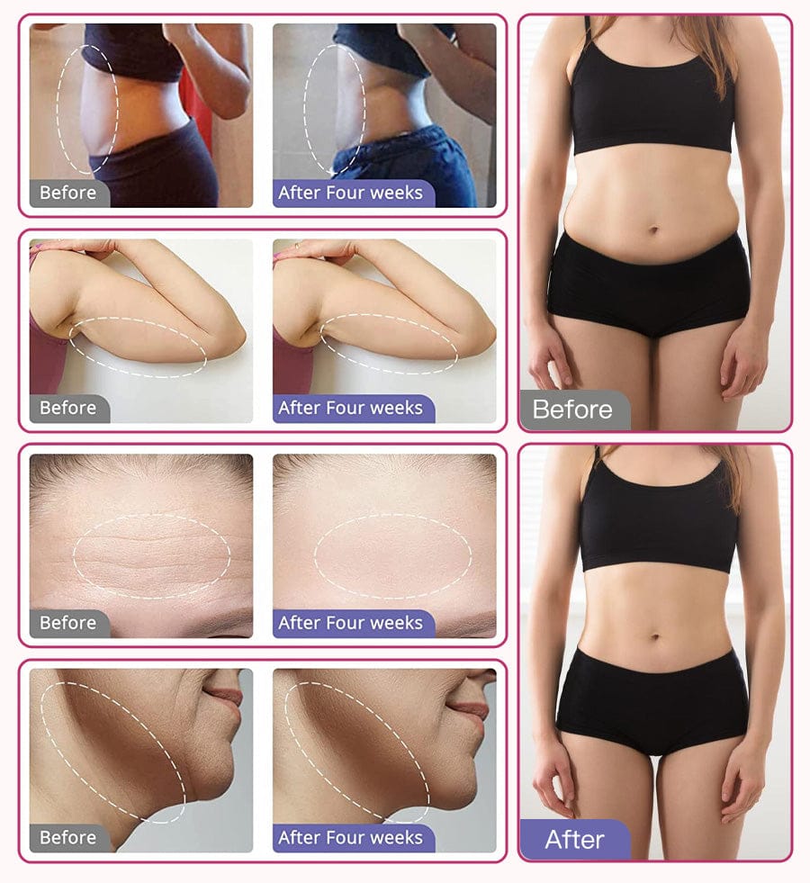 Bornbyme Ultrasonic Cavitation Machine 6 In 1 80K Ultrasonic Cavitation Body Sculpting Machine with Laser for Fat Reduction