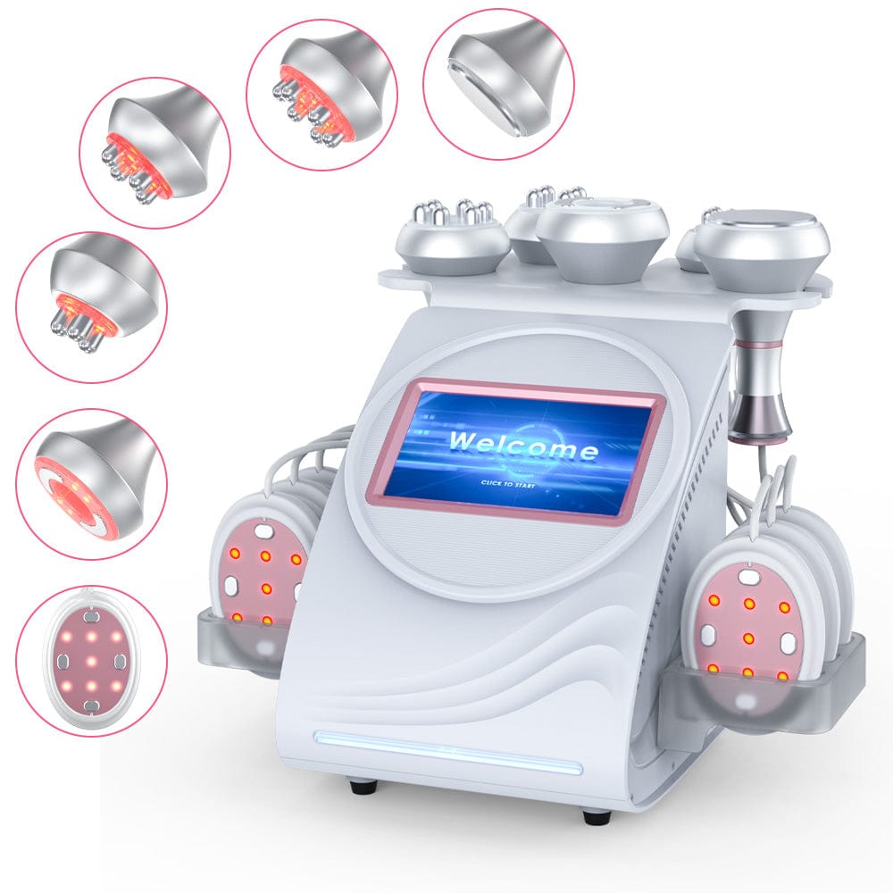 Bornbyme Ultrasonic Cavitation Machine 6 In 1 80K Ultrasonic Cavitation Machine Body Sculpting for Fat Reduction with EMS Therapy