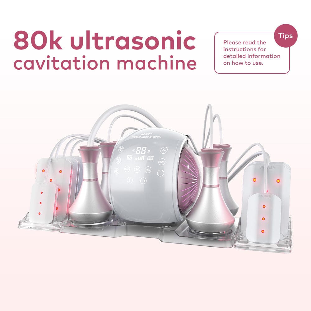 Bornbyme Ultrasonic Cavitation Machine 6 IN 1 Skin Tightening Machine Fat Burning Cavitation Body Slimming Device