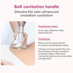 Bornbyme Ultrasonic Cavitation Machine 6 IN 1 Skin Tightening Machine Fat Burning Cavitation Body Slimming Device