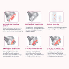 Bornbyme Ultrasonic Cavitation Machine 6 IN 1 Skin Tightening Machine Fat Burning Cavitation Body Slimming Device
