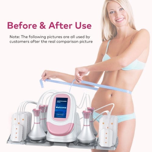 Bornbyme Ultrasonic Cavitation Machine 6 IN 1 with Lipo Laser 80K Ultrasonic Cavitation Anti Cellulite Body Shaping Slimming Machine
