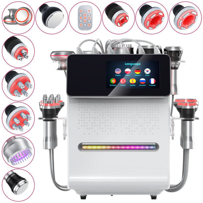 Bornbyme Ultrasonic Cavitation Machine 80K 11 In 1 Body Sculpting Cavitation Machine with Laser Negative Pressure for Fat Reduction