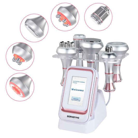 Bornbyme Ultrasonic Cavitation Machine 80K 5 IN 1 Ultrasonic Cavitation Machine Body Sculpt Fat Device